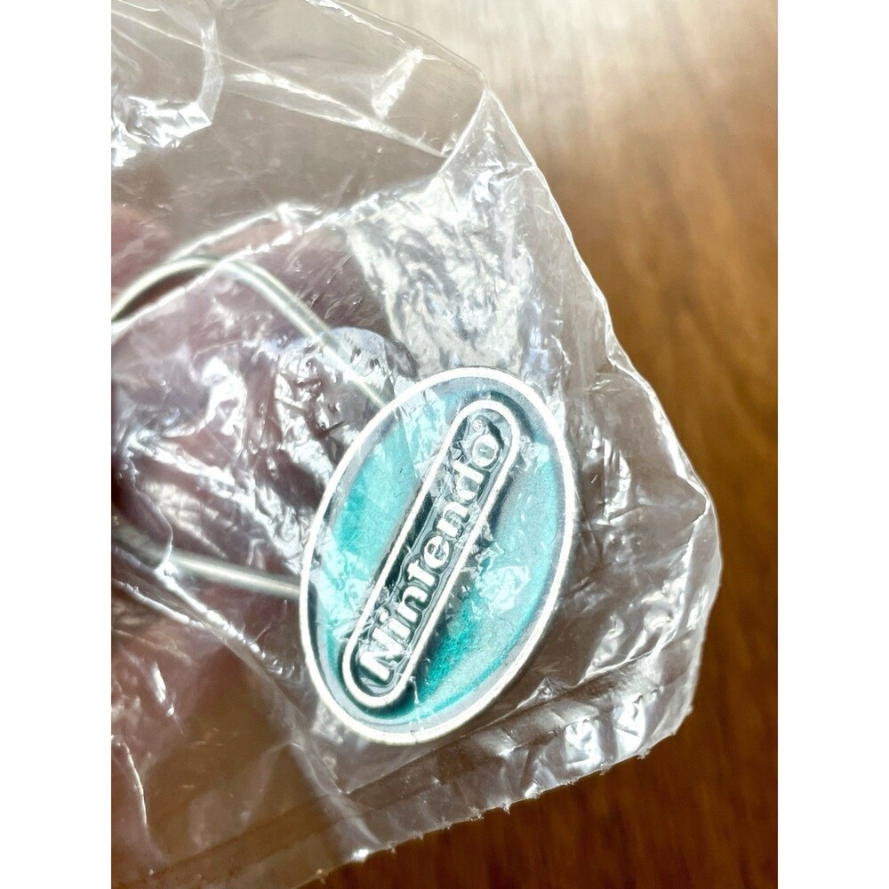 NINTENDO Promo Teal Enamel Metal KEYBAR / KEYCHAIN